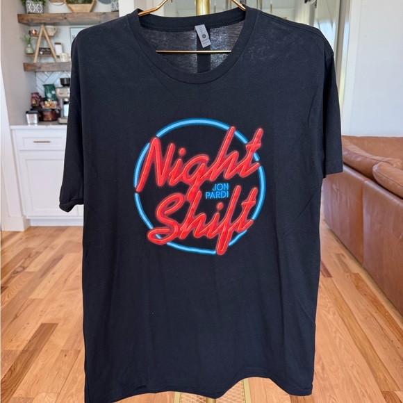 Next Level Apparel Other - Jon Pardi Night Shift 2016 Concert Tee Large Black Next Level Apparel Tee T9